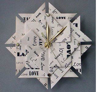 Clock and paper theme