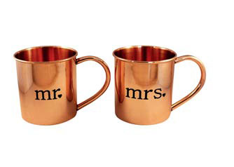 Copper mugs for the 22nd anniversary