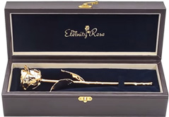 Gold-Dipped Eternity Rose