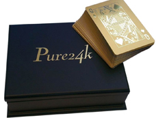 Wedding gift for groom gold dipped poker cards